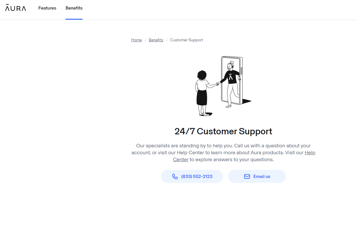 Aura Get Help Support