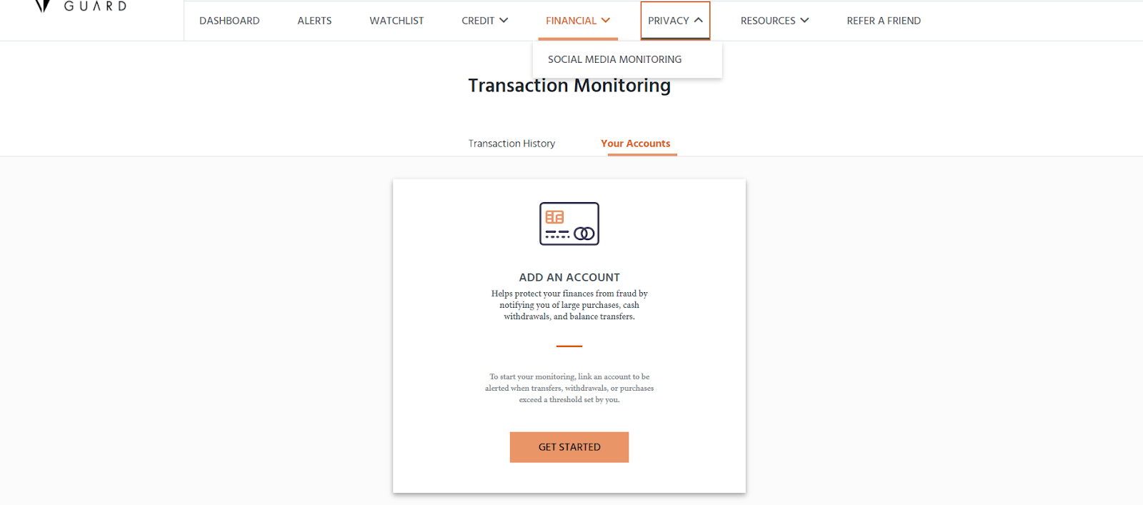 Identity Guard Monitoring Dashboard